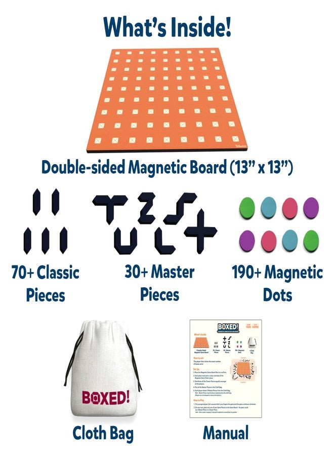 Skillmatics Magnetic Dots & Boxes Game - Classic Family Strategy Board Game for Game Nights & Travel, Magnetic Fun for Kids, Teens & Adults, Ages 5, 6, 7, & Up, 2-4 Players - Image 3